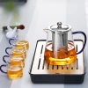 Factory wholesale thickened glass teapots, heat-resistant flower teapots, brewing teapots, stainless steel filtering teapots and tea sets Application Scenario